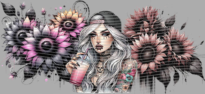 16oz Sunflower Girl-SU-360